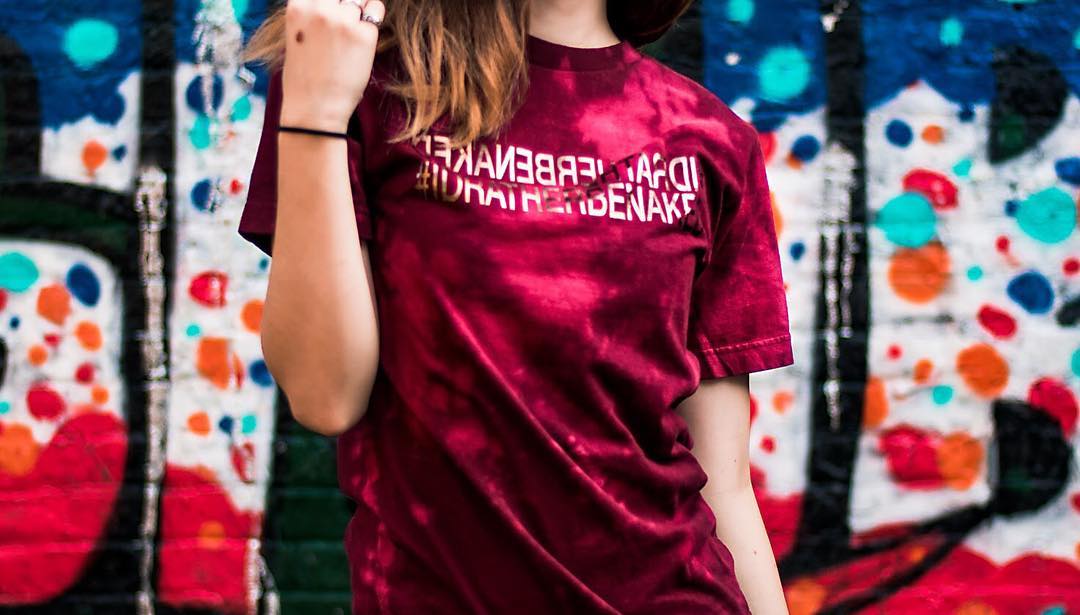 Reflection #IDRATHERBENAKED Tee