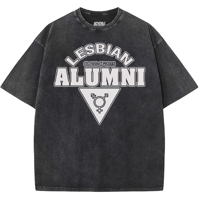 Lesbian ALUMNI Custom Class of Oversized - Black