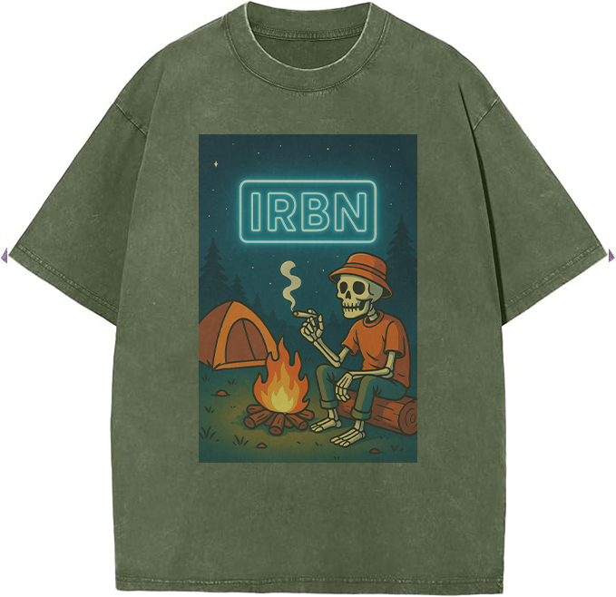 Green IRBN Adventure Vibes Oversized Tee