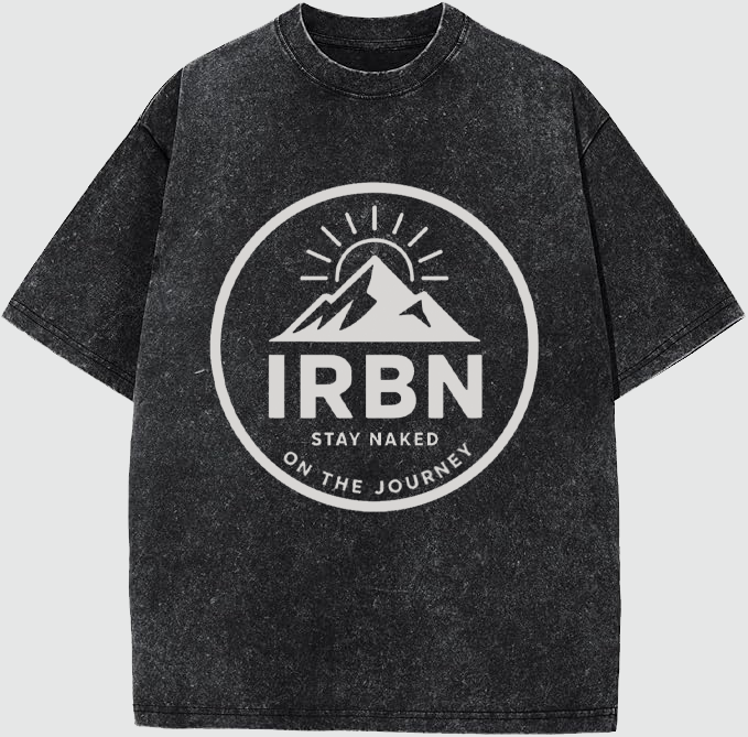IRBN Stay Naked On the Journey Oversized Tee