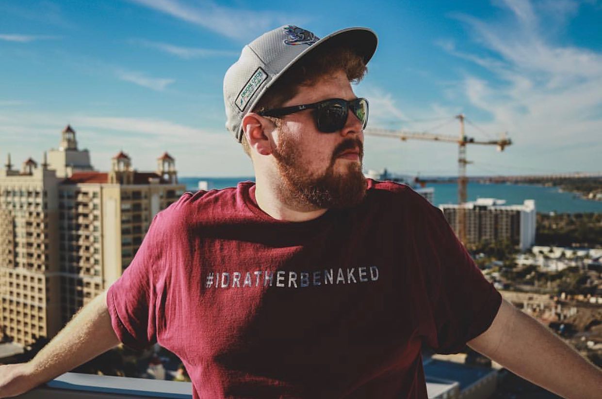 #IDRATHERNAKED Tee