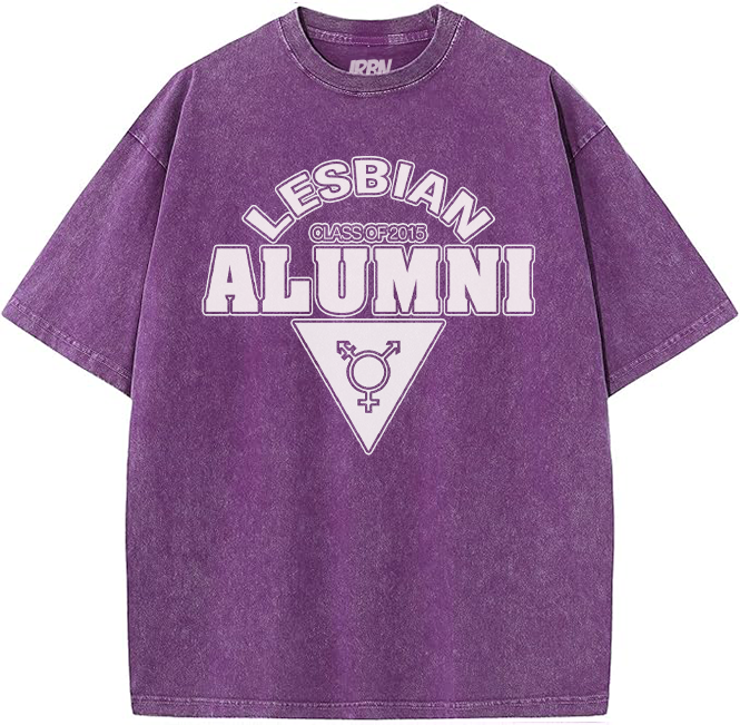 Lesbian ALUMNI Custom Class of Oversized - Dark Purple