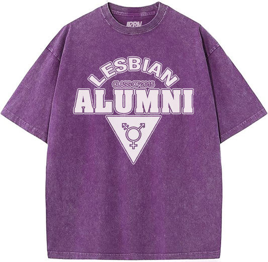 Lesbian ALUMNI Custom Class of Oversized - Dark Purple