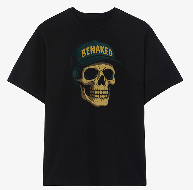 NEW BeNaked Skull T shirt 2nd Generation