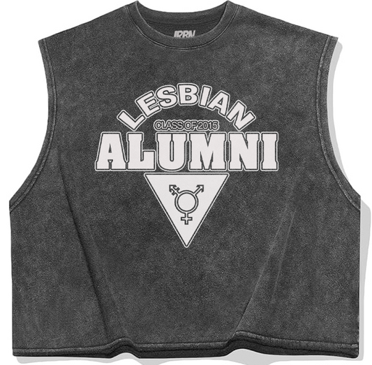 Lesbian ALUMNI Custom Class of Crop Top - Black