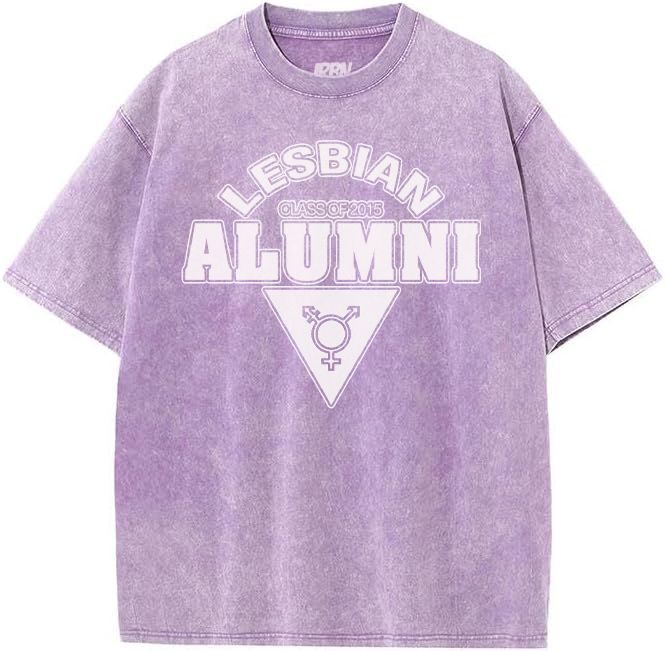 Lesbian ALUMNI Custom Class of Oversized - Light Purple&nbsp;