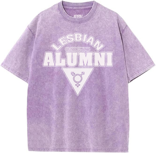 Lesbian ALUMNI Custom Class of Oversized - Light Purple&nbsp;