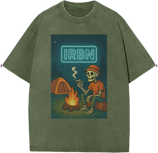 Green IRBN Adventure Vibes Oversized Tee