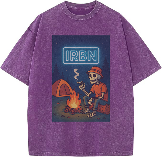 Purple IRBN Adventure Vibes Oversized Tee